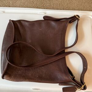 Brown Leather COACH  Shoulder Bag
